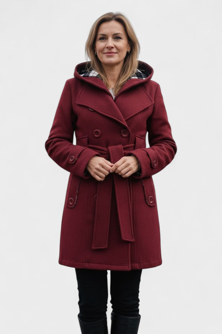 Leona™ | Elegant dobbeltradet frakke